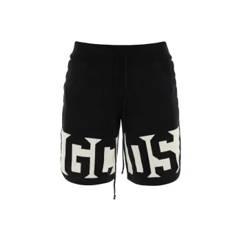 GCDS Logo detail Cotton Bermuda Shorts