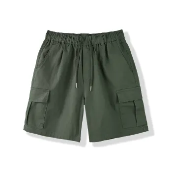I'm David Cargo Shorts Unisex Army Green