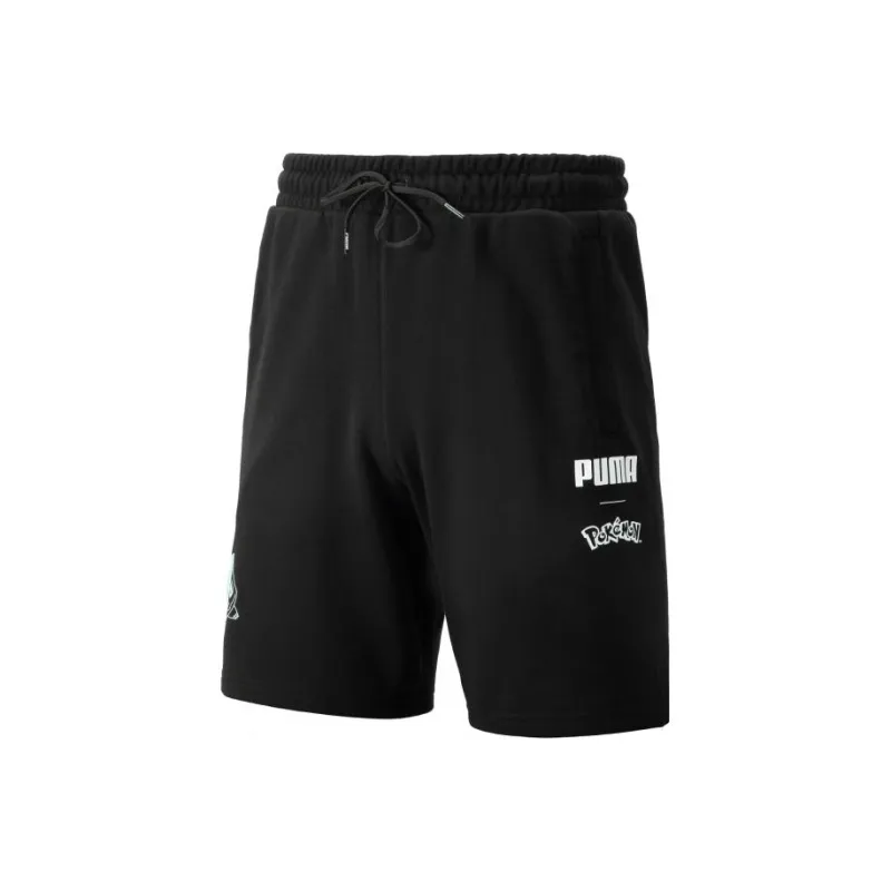 PUMA X Pokemon Co Brand Series Casual Shorts Men's Black-0