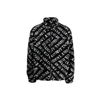 VERSACE JEANS COUTURE Logo Printed Zipped Bomber Jacket