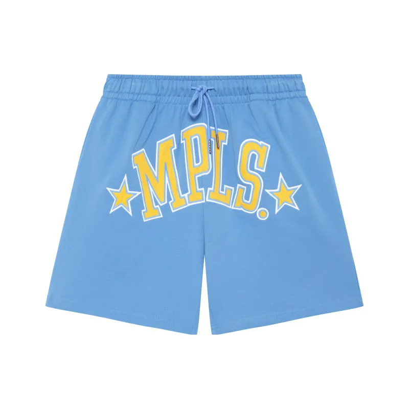 Mitchell Ness Casual Shorts Unisex Blue-0