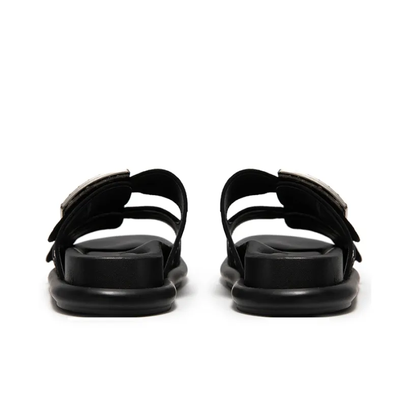 MIO Slide Slippers Women's Black, White-10