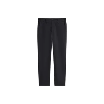 PEACEBIRD MEN Casual Pants Unisex Black 1 Tapered