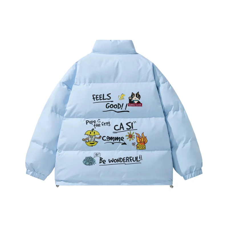 Pepe The Frog Puffer Jacket Unisex-4