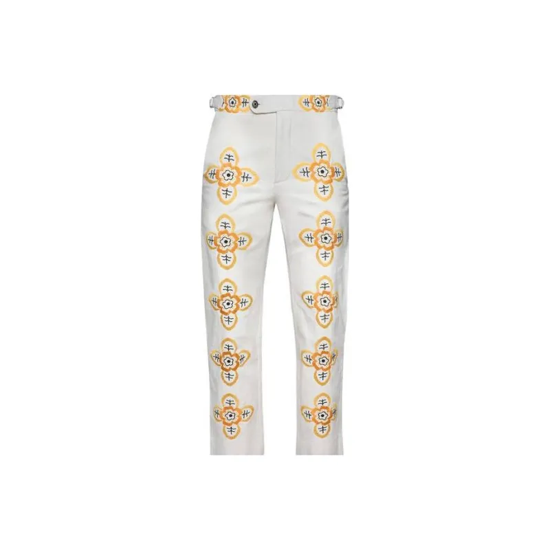 BODE Embroidered Buttercup Trouser-0