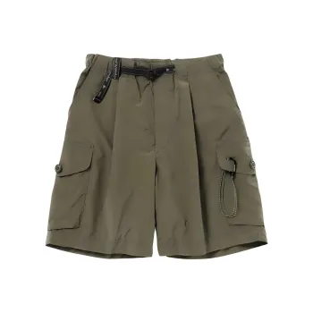 And Wander SS24 Cargo Shorts Unisex Khaki