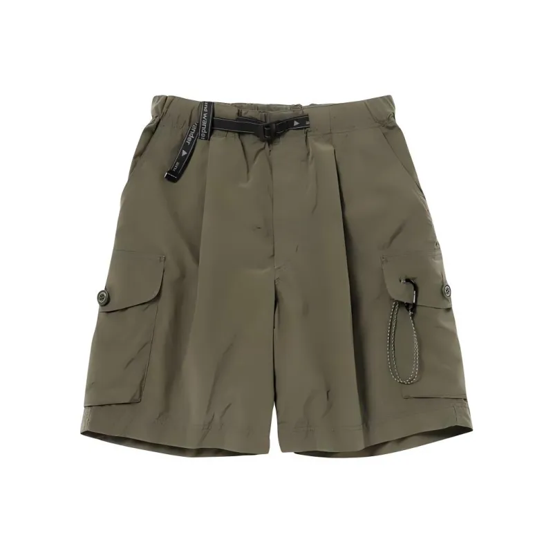 And Wander SS24 Cargo Shorts Unisex Khaki-0