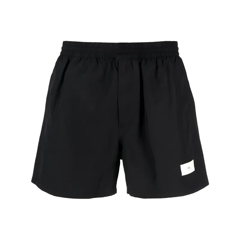 Y 3 Logo print Elasticated waist Track Shorts-0