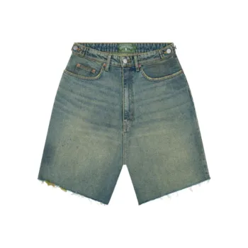 Denim Tears The Great Black Jockeys Series Denim Shorts Unisex Indigo