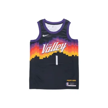 Nike X NBA Devin Booker Phoenix Suns City Edition Nike NBA Swingman Jersey 'Black/Orange'