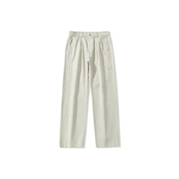 EPTISON Casual Pants Unisex Beige Gray