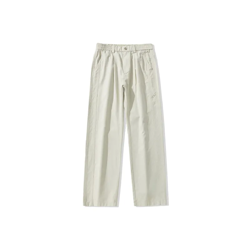 EPTISON Casual Pants Unisex Beige Gray-0