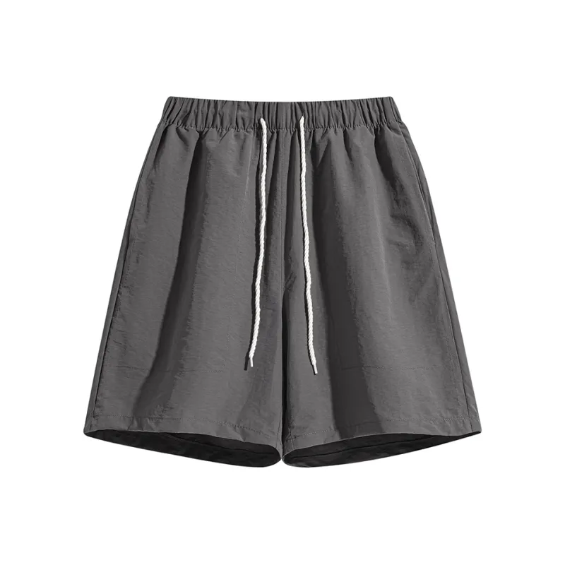 HAVR Comfortable And Breathable Versatile Straight Fit Mid Thigh Shorts Unisex-15