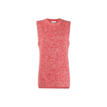 GANNI Marled Knitted Vest Top