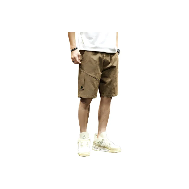 Tonlion Cargo Shorts Men's Dark Khaki-0