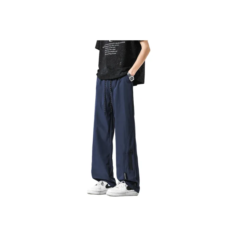 NAXUSTO Casual Pants Unisex Black-5
