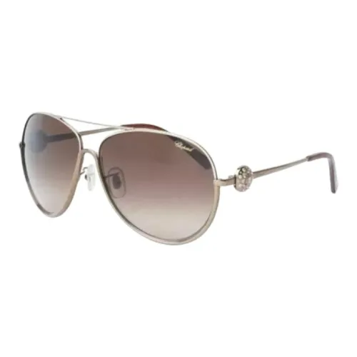 CHOPARD Metal Aviator Gg0024s Sunglasses Women's Brown