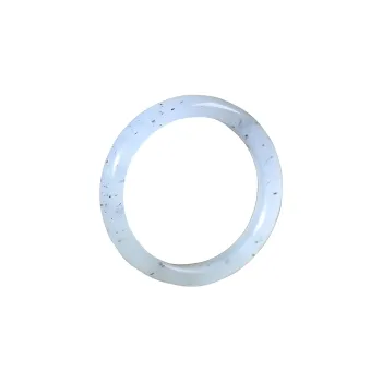 Renyu Jewelry Hetian Jade Rings Blue And White Unisex