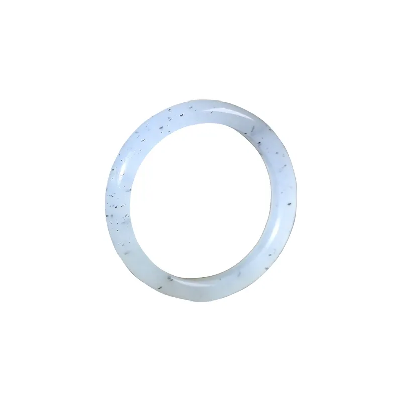 Renyu Jewelry Hetian Jade Rings Blue And White Unisex-0