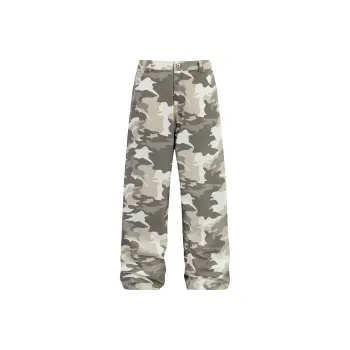8FF Casual Pants Unisex Riyang White Camouflage