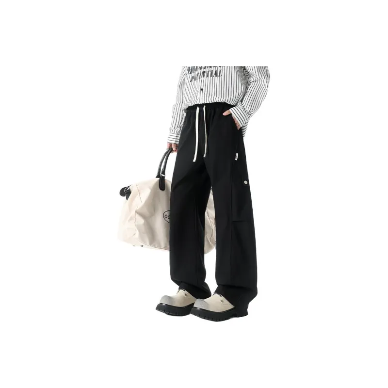 HCHUICHENG Casual Pants Unisex Khaki-0