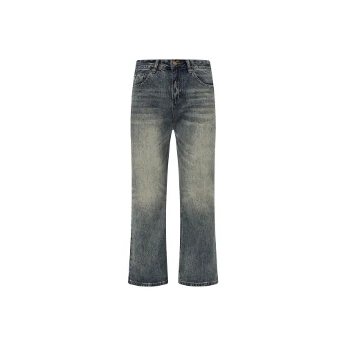 URS GGON Jeans Unisex Vintage Blue