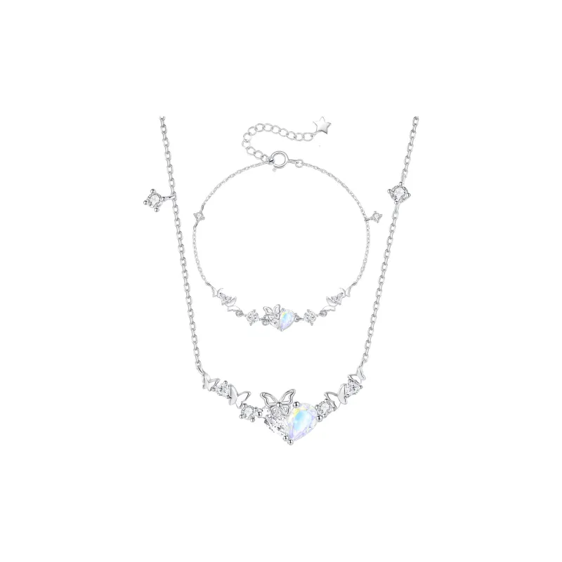 LUCKY ZHY S925 Silver Necklaces Women's-5