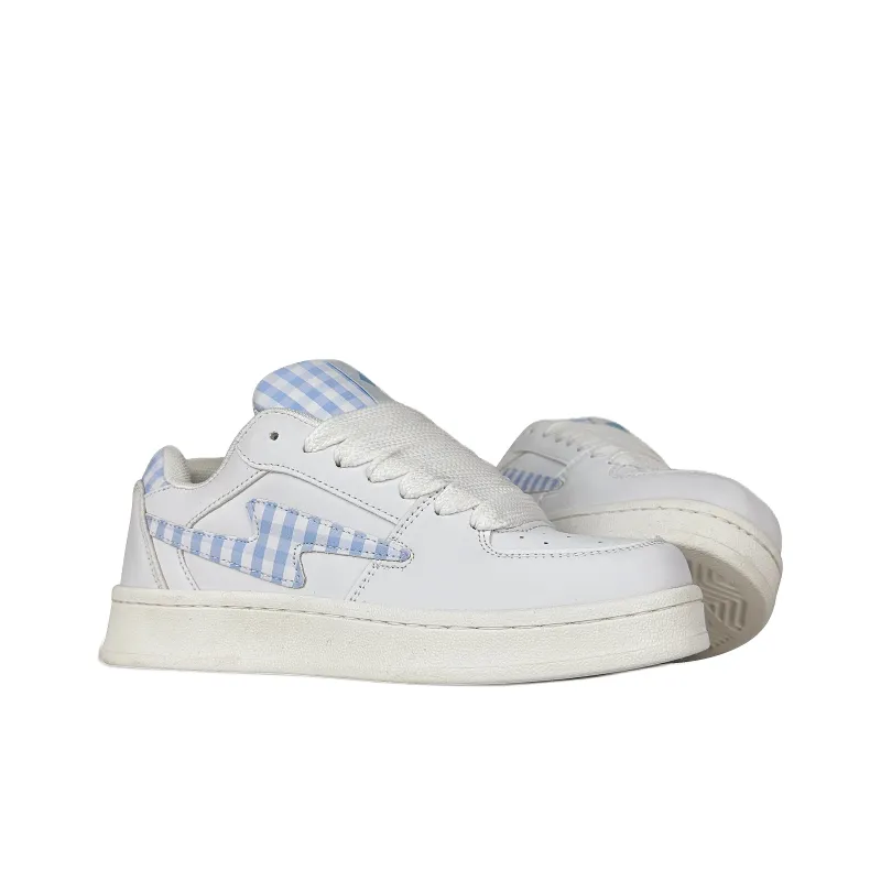 Rongchuan Slip Resistant, Abrasion Resistant, Lightweight Low Top Skateboard Shoes Unisex White Moon Square-3