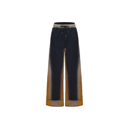 VANN VALRENCÉ Casual Pants Unisex Blue