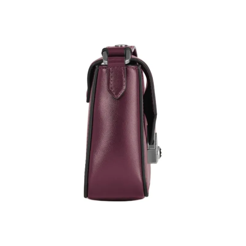 MONTBLANC Meisterstuck Full Grain Cow Leather Shoulder Bag Mini Women's Black Currant Color-1