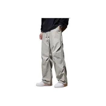 Tonlion Casual Pants Unisex Light Beige Apricot