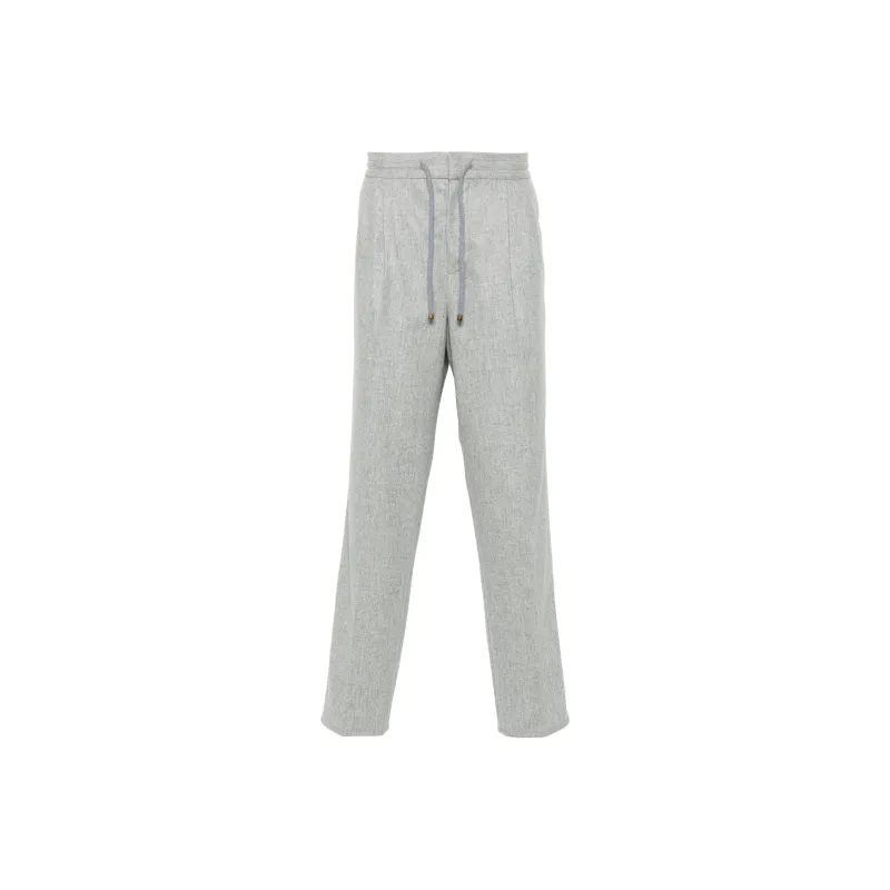 Brunello Cucinelli Drawstring Elastic Waist Pants-0