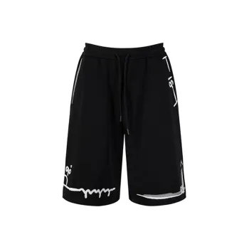 YLDP Casual Shorts Unisex Black
