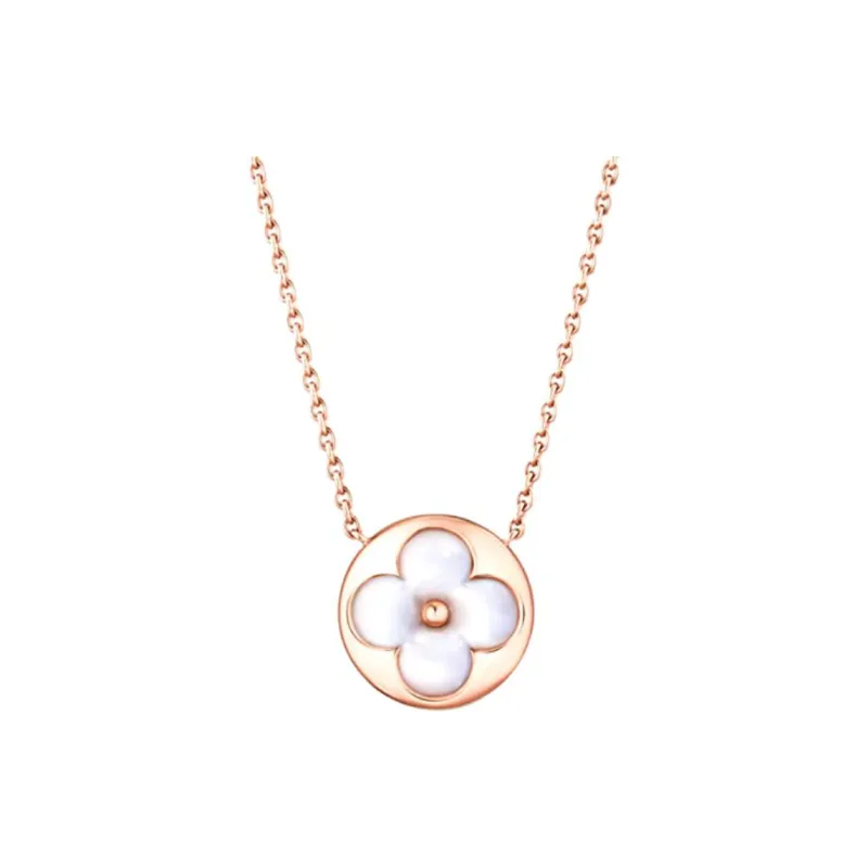 LOUIS VUITTON 18K Gold Necklaces Women's Pink Gold-0
