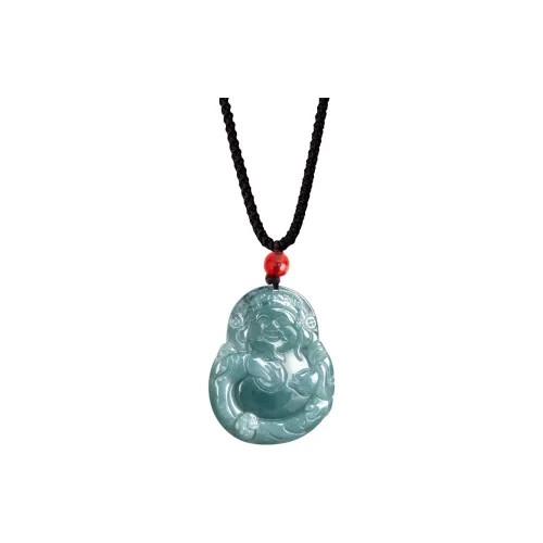 HUISHI Glutinous Jade Necklaces Unisex