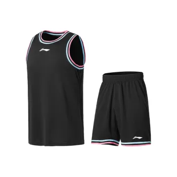 LiNing Professional Basketball Series Basketball Suit Men's Black