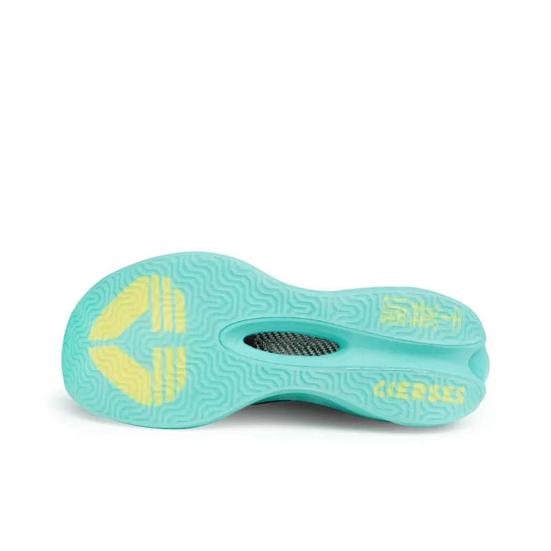 CLERSES Running Shoes Unisex Low Top Dream Chasing Cyan-4