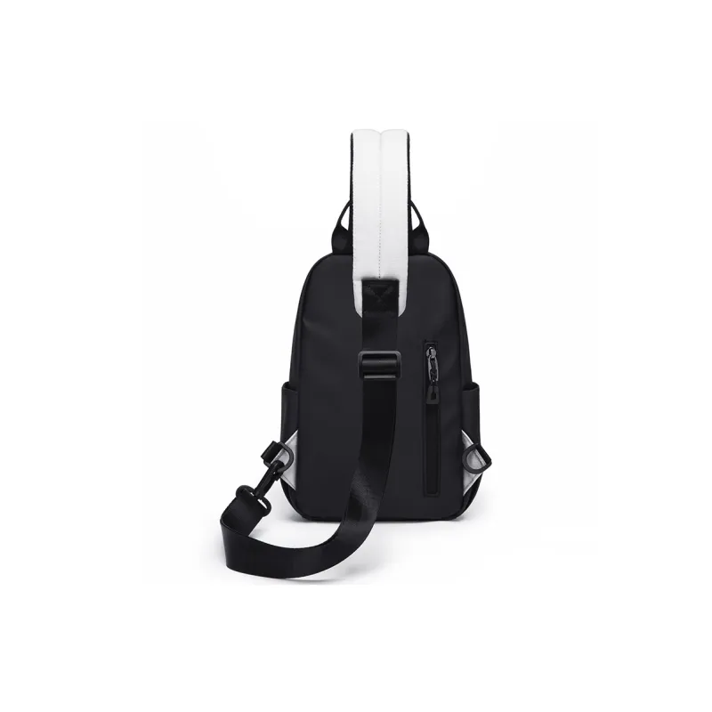 POLO Fabric Sling Bag Medium Size Men's Black & Gray/Black-1