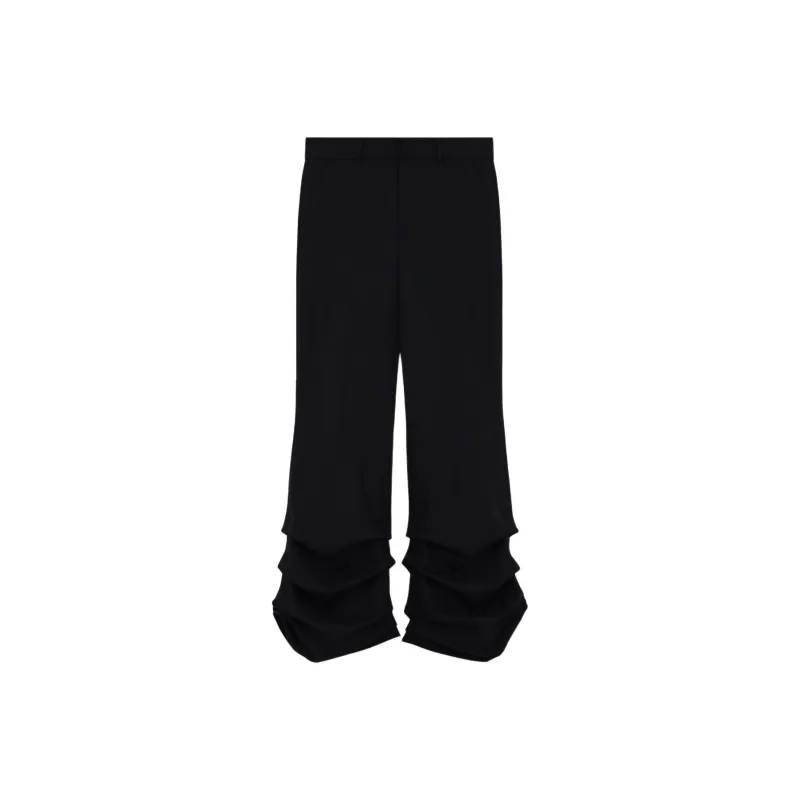 WE11DONE SS24 Casual Pants Men's Black-0