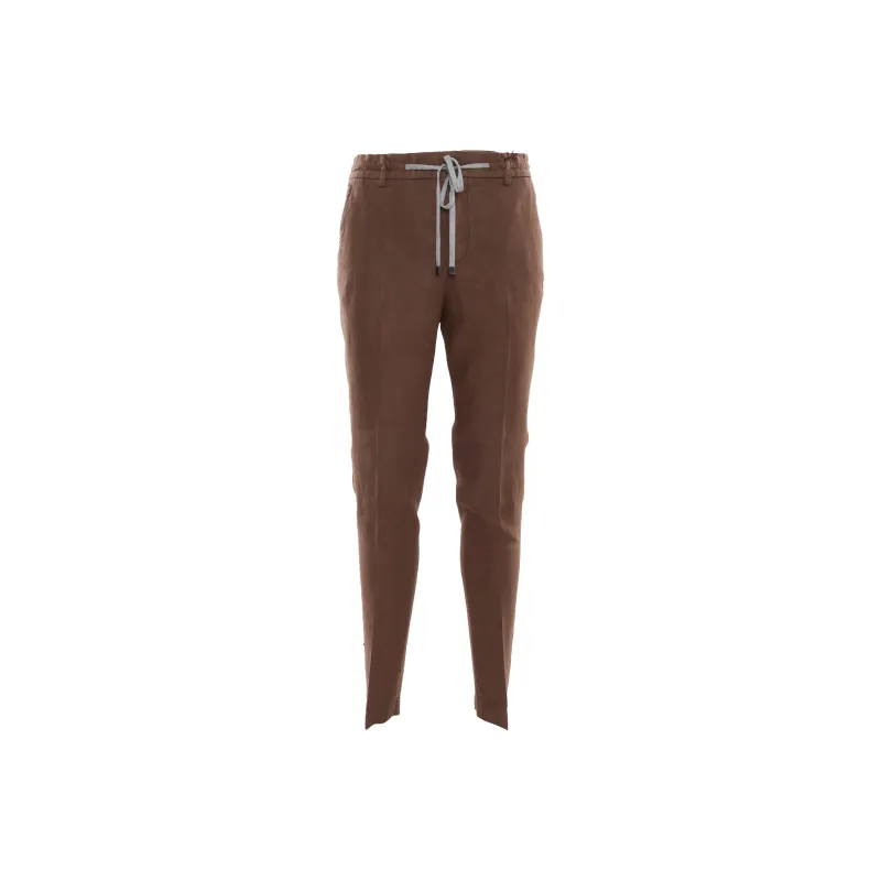 PESERICO Casual Pants Men's Brown-0