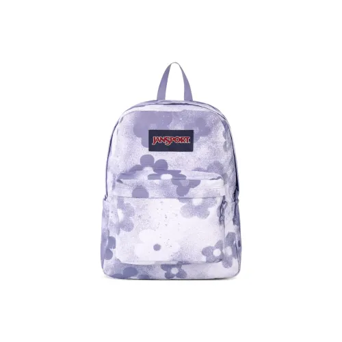 JanSport Fabric Backpack Unisex Purple Rhythm Flower Shadow