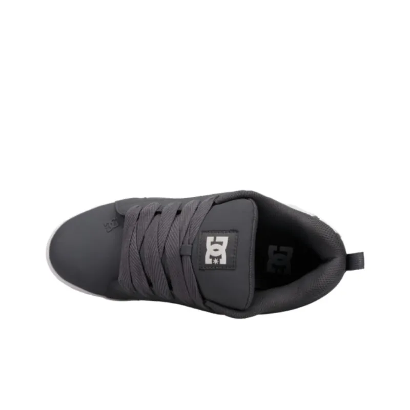 DC Shoes Court Graffik Breathable Low Top Skateboard Shoes Men's Gray-2
