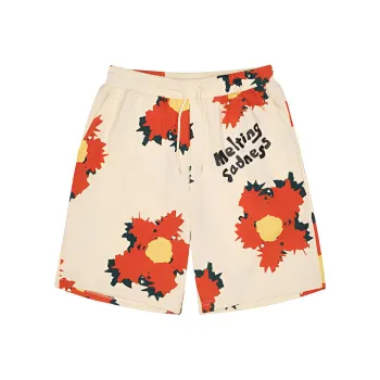Melting Sadness SS23 Casual Shorts Men's Ecru