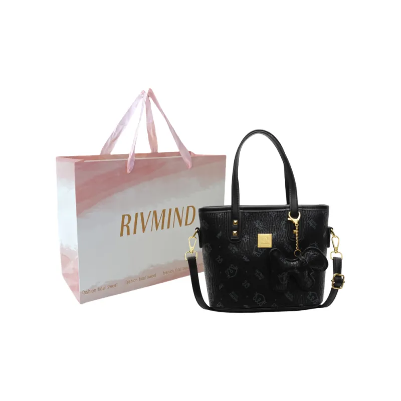 RIVMIND PU One Shoulder Handbag Regular Women's Khaki/Pink/Black/Brown-12