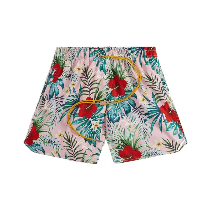RHUDE Hawaiian Logo Swim Trunk-0