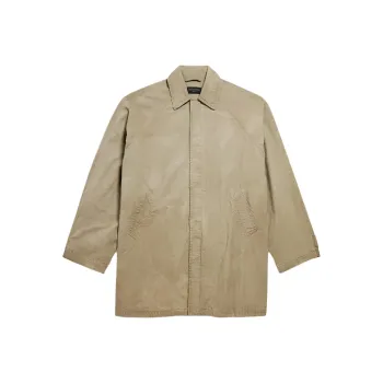 Balenciaga Coat Loose Fit Men's Dark Beige