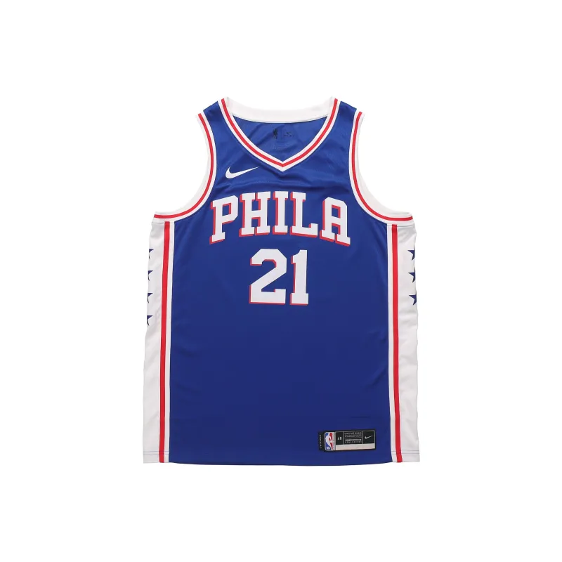 Nike X NBA Basketball Jerseys Men's Blue-0