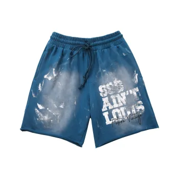 SSSAINT LOUIS Casual Shorts Unisex Blue