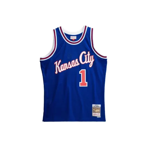 Mitchell Ness Basketball Jerseys Unisex Blue