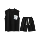 Set (Black Top+Black Pants)